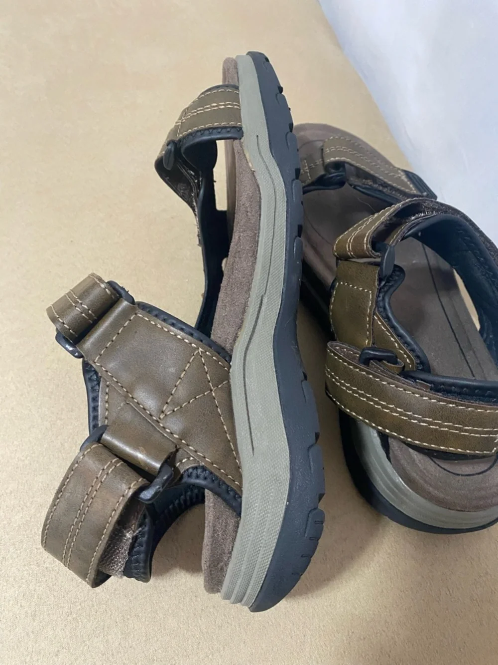Ozark Trail Brown Men's Adjustable Outdoor Sandals